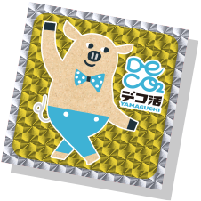 画像：選ぶーが描かれたステッカー（反射キラ仕様）